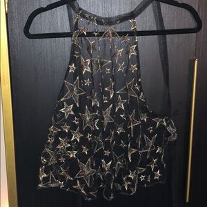 Ecoté - Star halter top - tie string